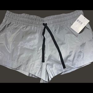 Reflective workout shorts